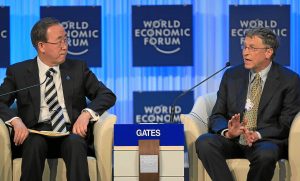 Ban Ki Moon and Bill Gates