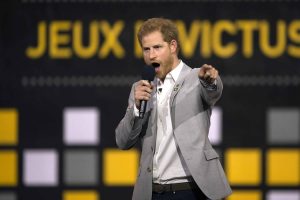 Prince Harry speaking
