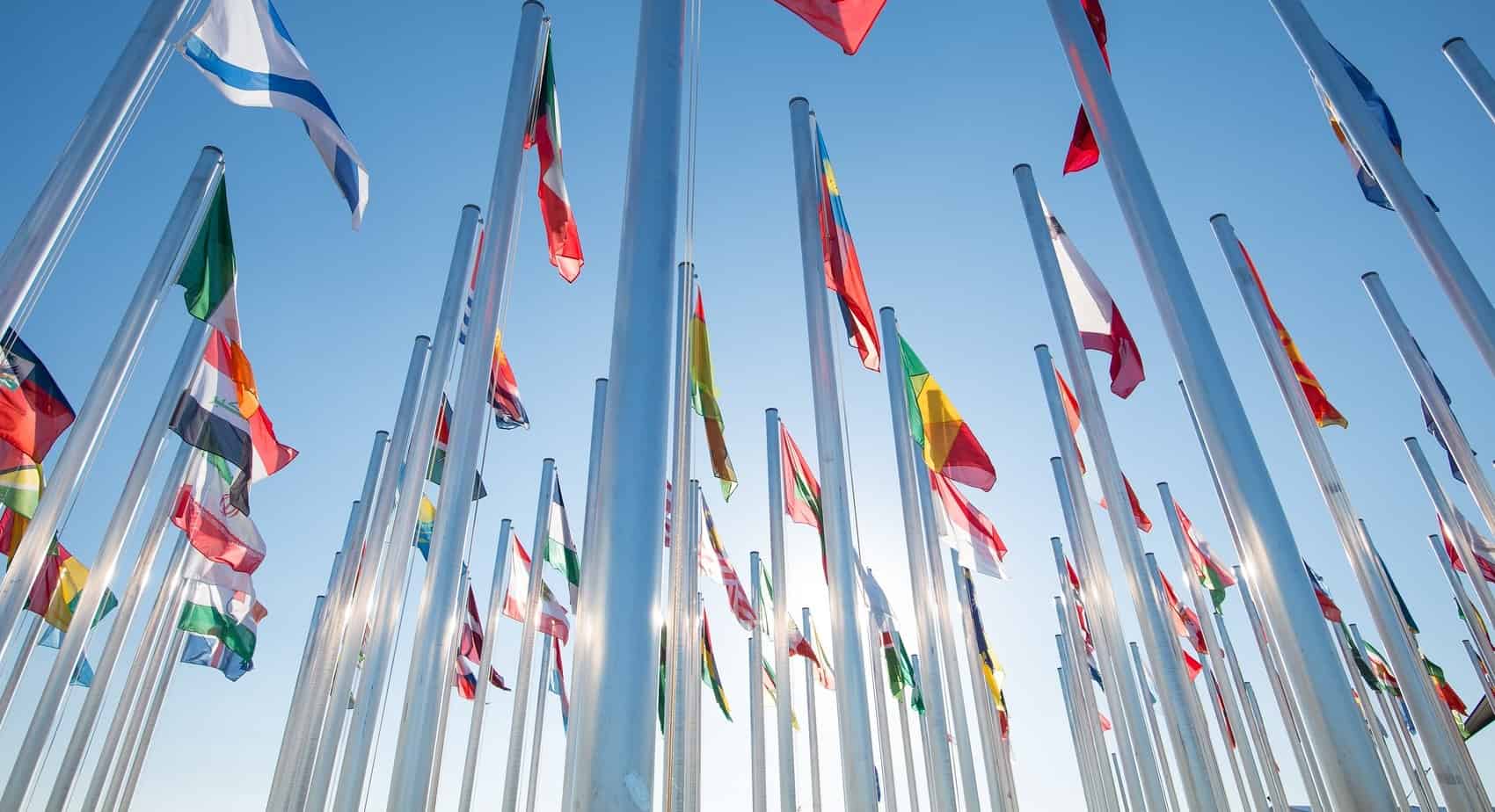 Flags of many nations